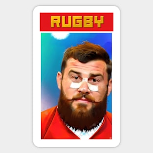 Rugby Poster Sticker